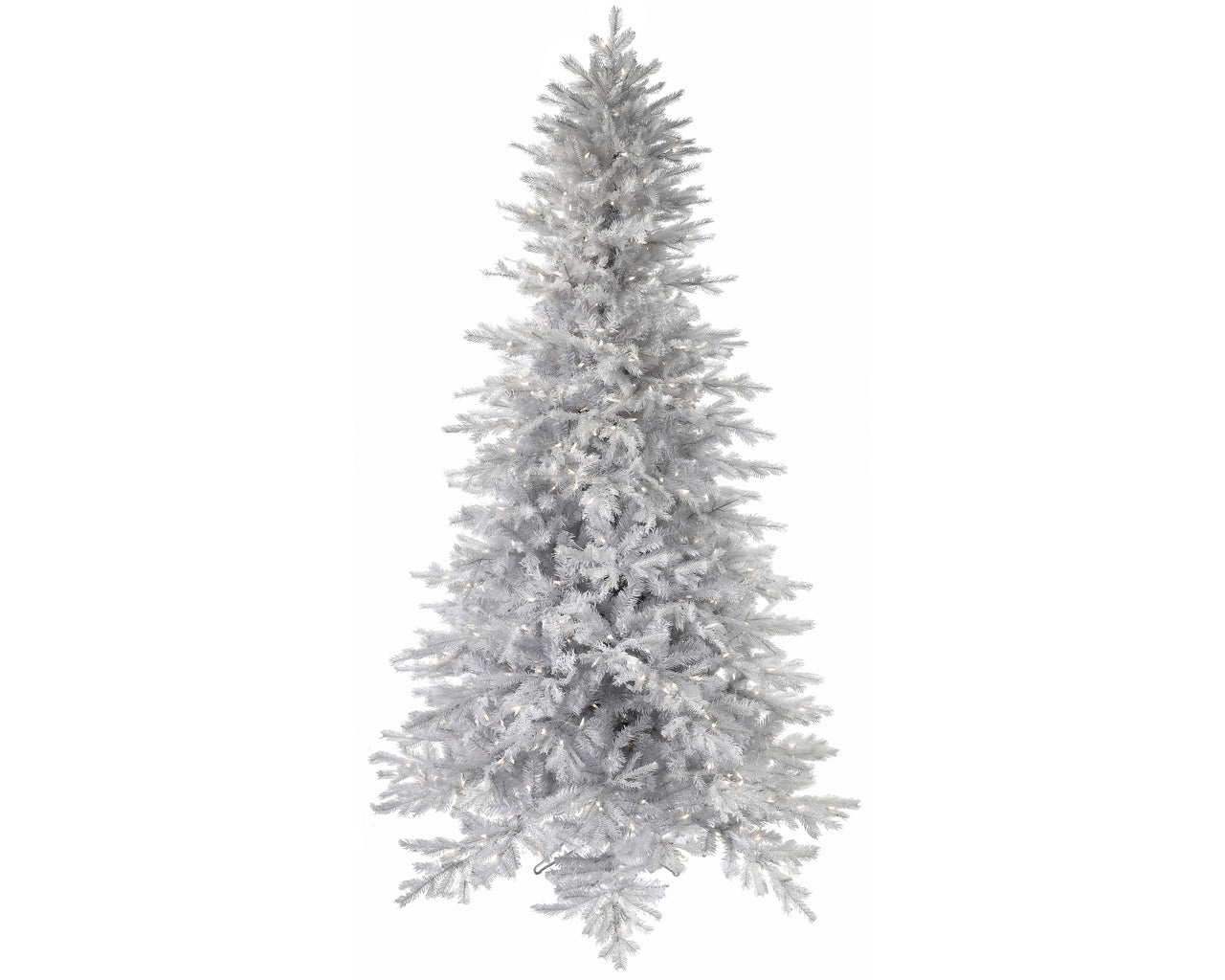 FAUX WHITE SLIM FIR CHRISTMAS TREE