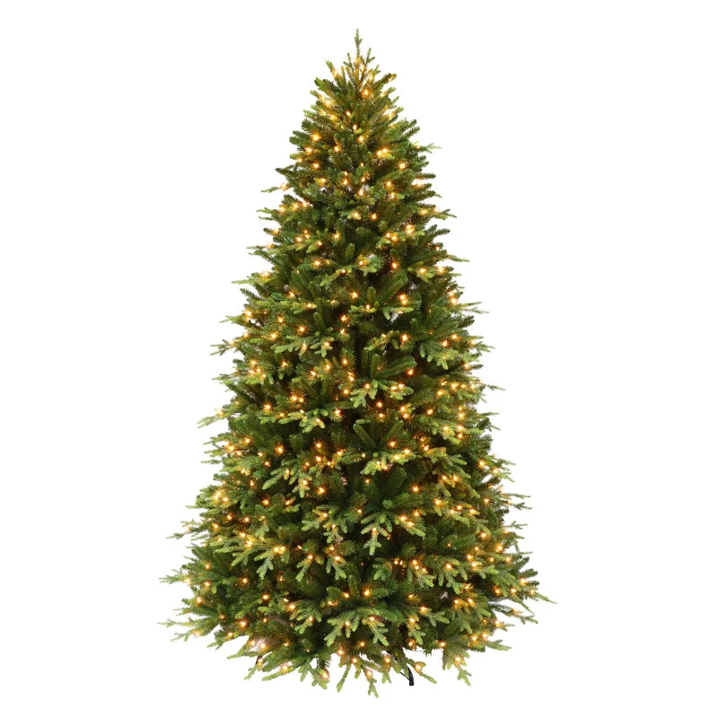FAUX PRELIT SPRUCE CHRISTMAS TREE